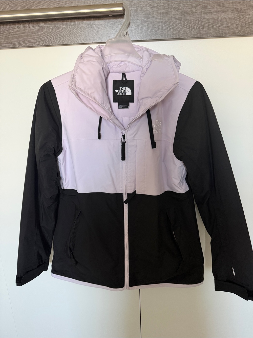 The North Face Women's Two-Tone Hooded ski Jacket - Black & Light Lavender